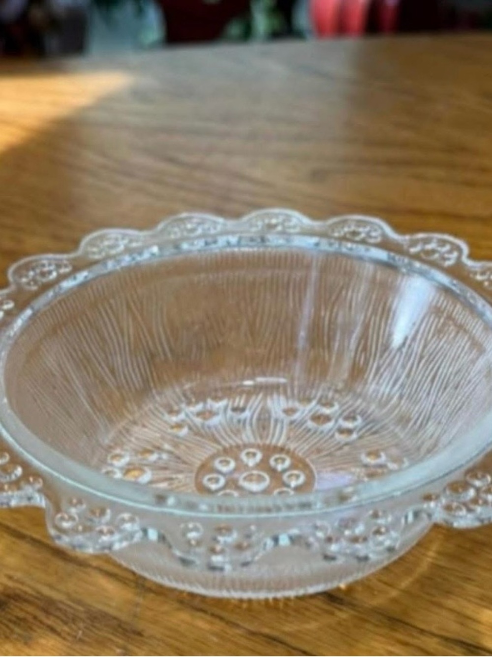 Vintage A. Masserini Barocco Bubble Lace Clear